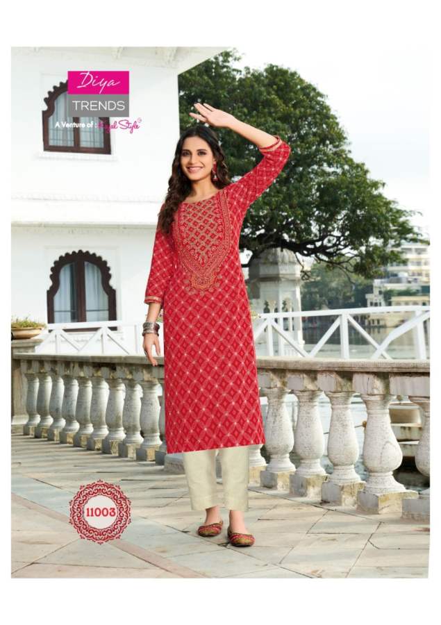 Gardencity 11 Fancy Ethnic Wear Rayon Designer Kurti Latest Collection